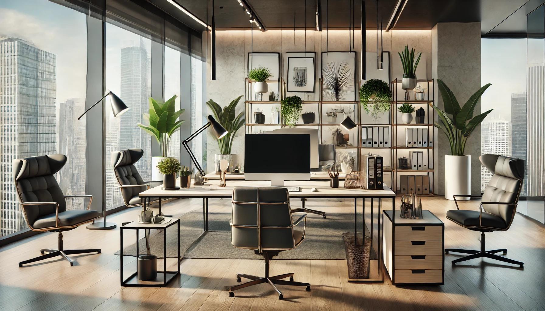 A_professional_office_environment_with_stylish_pla A_professional_office_environment_with_stylish_pla