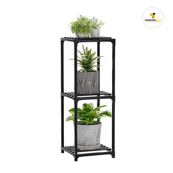 Verdure Pax  Plant Stand Indoor Outdoor, 3 Tier Tall Plant Shelf Flower Pot Stands Display Rack Holder Outdoor, Small Space Planter Stands Shelves for Corner Living Room Garden