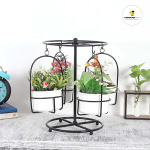 VERDURE PAX Detachable Revolving Round HANGING Planter Stands