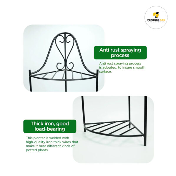 VERDURE PAX CORNER METAL POT STAND - Image 2