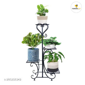VERDURE PAX FRUMOS FOUR TIER POT METAL STAND HOUSE DECOR
