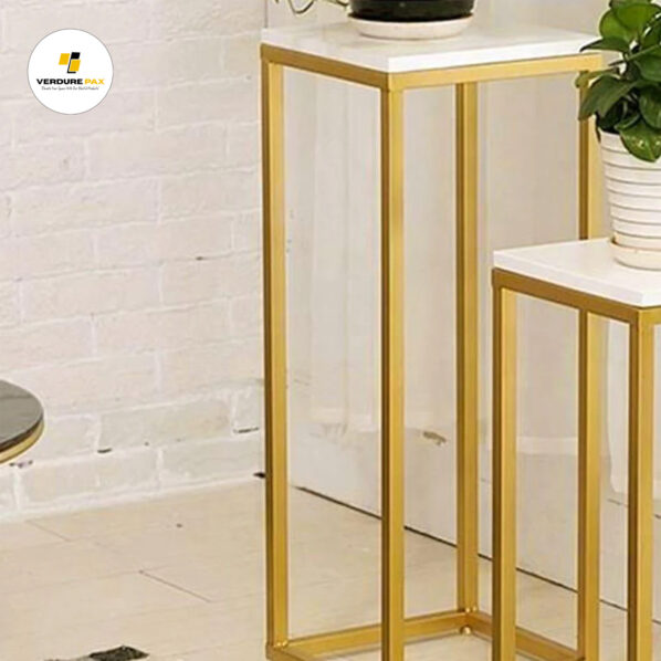 VERDURE PAX Square Top Iron Pot Planter Stand - Image 2