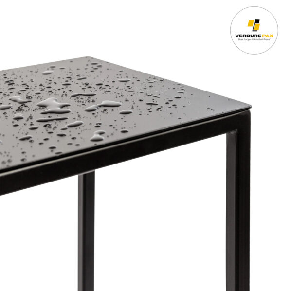 VERDURE PAX plant stand RECTANGLE flower stool square made of metal for indoor and outdoor use flower column for outdoors weatherproof side table - Image 2