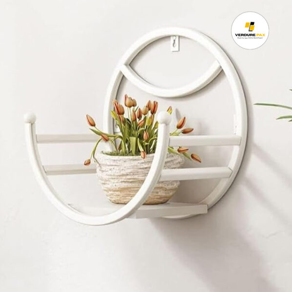 VERDURE PAX Impex Run Wall Mounted Hanging Planter For Balcony Pot Stand Hanging Plant Flower Pot Stand Holder (Multicolour) - Image 2