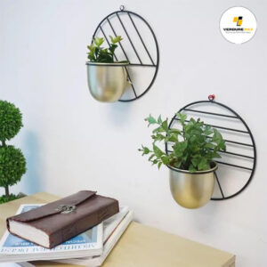 VERDURE PAX Metal Wall Mount Planter Stand Flower Pot Stand Plant Holder