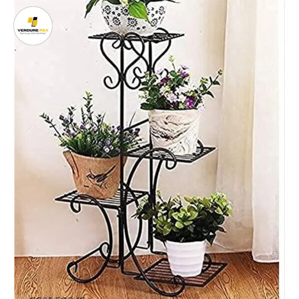 VERDURE PAX FRUMOS FOUR TIER POT METAL STAND HOUSE DECOR - Image 3