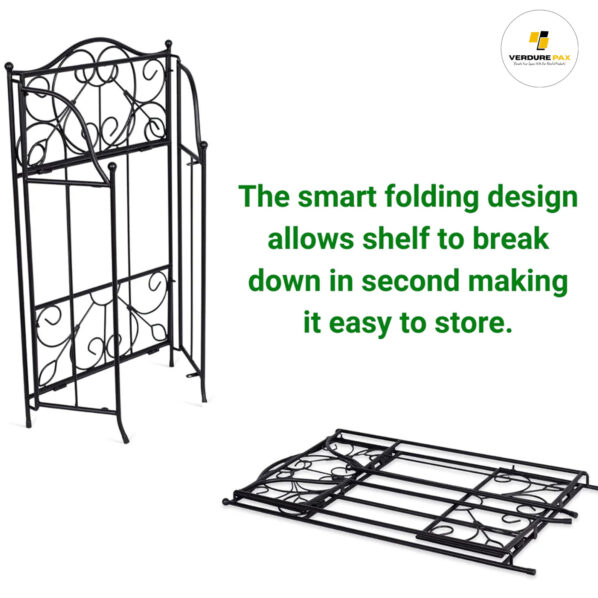 VERDURE PAX TWO TIER TINY METAL PLANT STAND FOR DECOR - Image 3