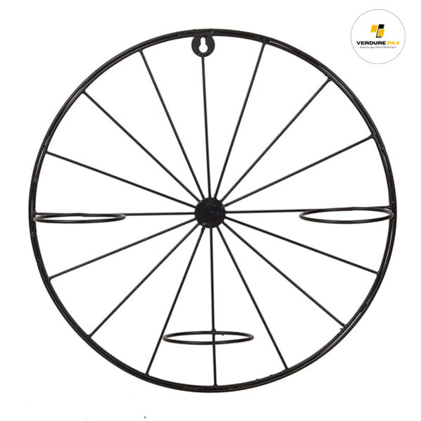 VERDURE PAX Wheel Shape Stand for Living Room Balcony Patio Garden Home Decoration (With Out Pot) - Image 3