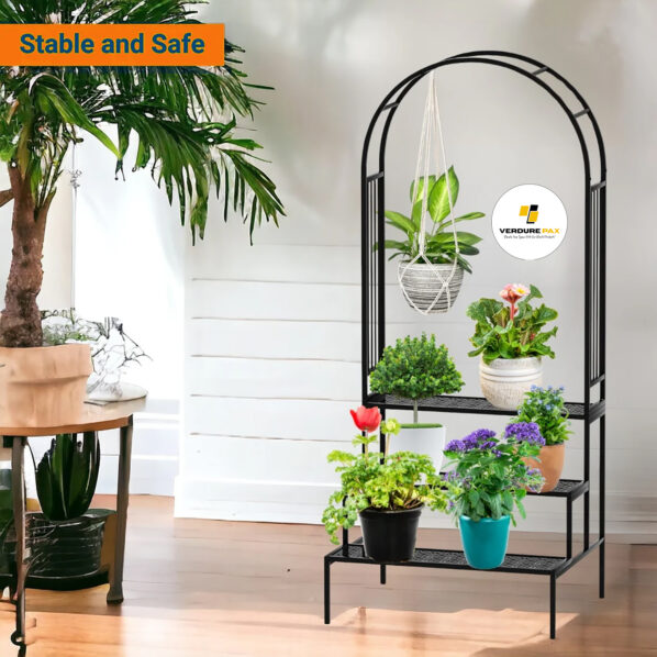 VERDURE PAX ARCH TYPE MULTI PLANTER METAL POT STAND - Image 3