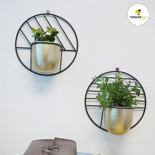 VERDURE PAX Metal Wall Mount Planter Stand Flower Pot Stand Plant Holder  - Image 4