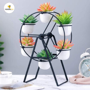 VERDURE PAX Revolving Wheel Planter Stands Set