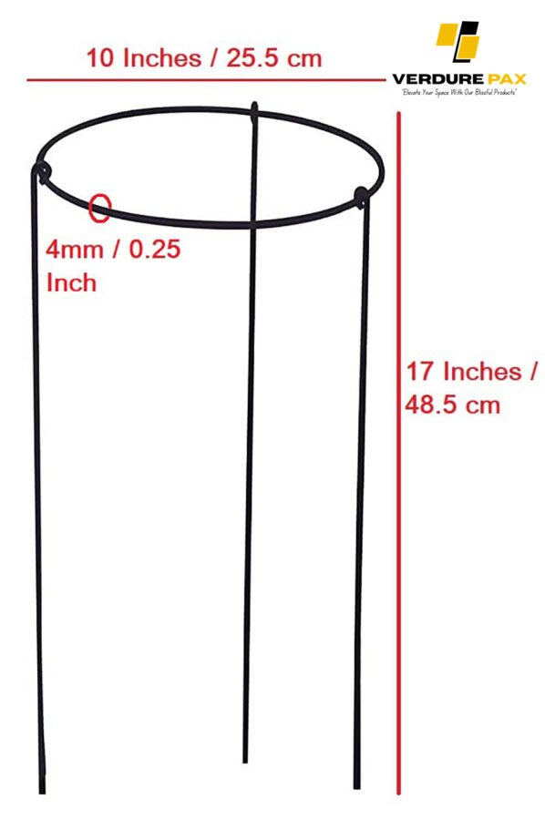 VERDURE PAX Super Long and Strong Trellis, Plant Support, Plant Suporters for Climbing Vines and Plants, Rust Resistance, Strong Metal, Green - Image 3