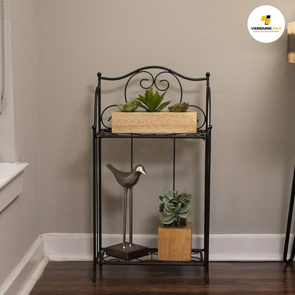 VERDURE PAX TWO TIER TINY METAL PLANT STAND FOR DECOR - Image 6