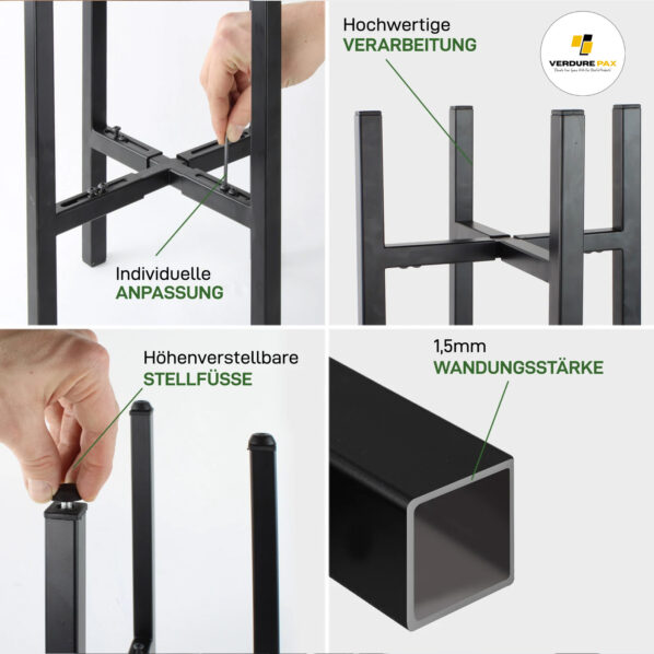 VERDURE PAX Premium 2 Tier Kitchen Pot Stand - Image 6