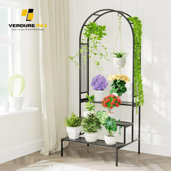 VERDURE PAX ARCH TYPE MULTI PLANTER METAL POT STAND - Image 6