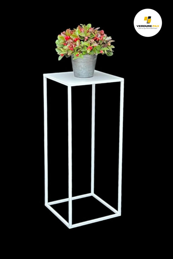 VERDURE PAX Flower Stool Metal White Square