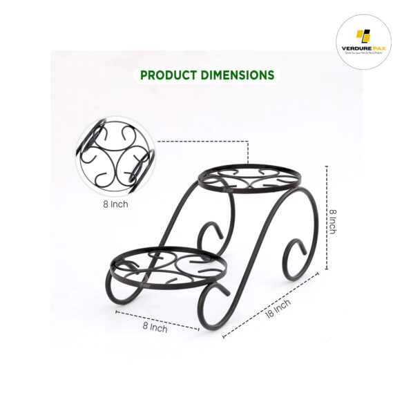 VERDURE PAX TWINSET METAL STAND FOR INDOOR DECOR - Image 5