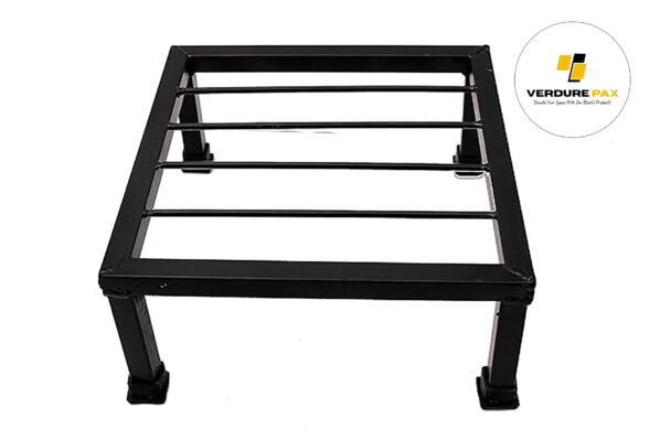 Square Shape Thick and Strong Leg |Black Stand Stylish Gamla Planters Perfect Stand For Planter indoor and Outdoor (25 CM Stand) - Image 3