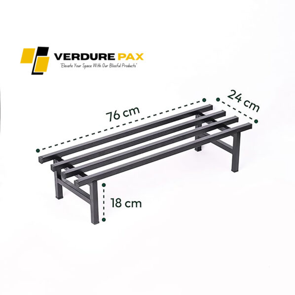 Verdure Pax Square Tube Plant Stand | Heavy Duty Iron Pot Stand for Balcony, Home Decor, Indoor and Outdoor Use - Image 3