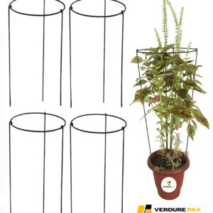 VERDURE PAX Super Long and Strong Trellis, Plant Support, Plant Suporters for Climbing Vines and Plants, Rust Resistance, Strong Metal, Green
