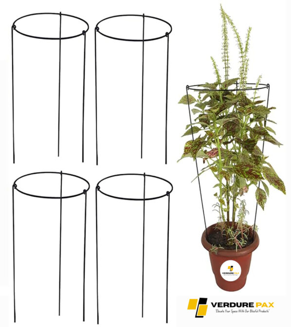 VERDURE PAX Super Long and Strong Trellis, Plant Support, Plant Suporters for Climbing Vines and Plants, Rust Resistance, Strong Metal, Green