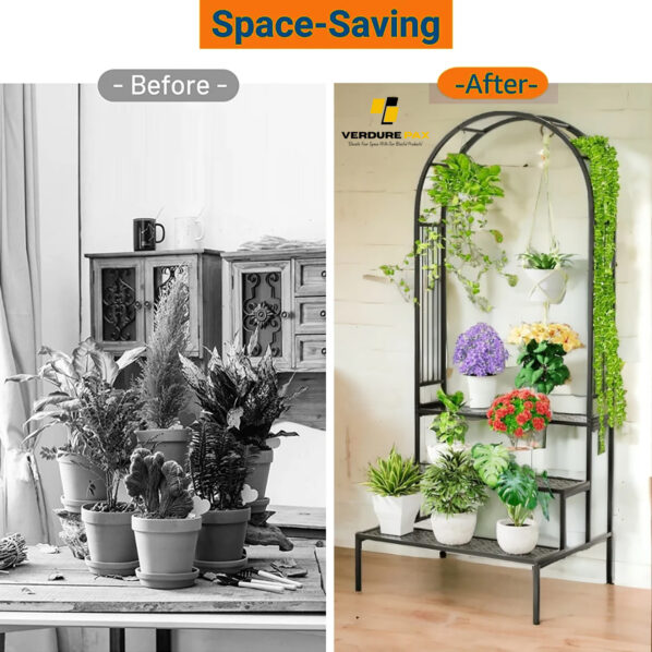 VERDURE PAX ARCH TYPE MULTI PLANTER METAL POT STAND - Image 7