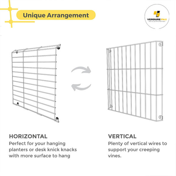 VERDURE PAX Steel Wall Mounted Plant Stand Holder Hanger Rack, Wall Mounting Planter Stand For Living Room Hanging Pots in Balcony Garden, Indoor Outdoor Decor - (Black, Set of 2) - Image 7