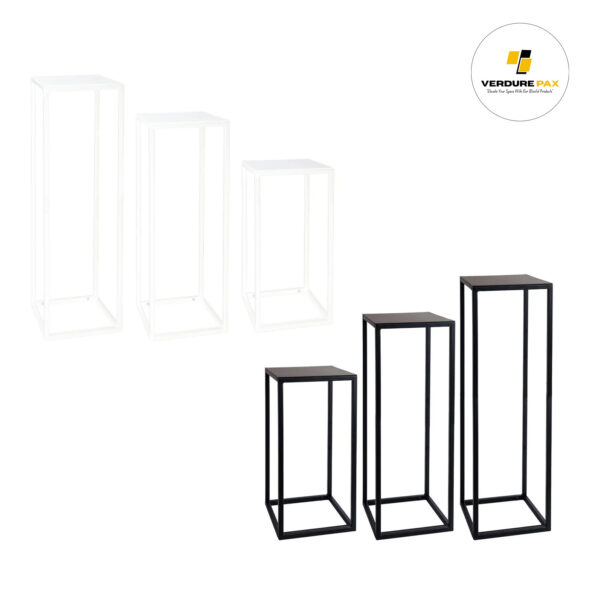 VERDURE PAX plant stand RECTANGLE flower stool square made of metal for indoor and outdoor use flower column for outdoors weatherproof side table - Image 8