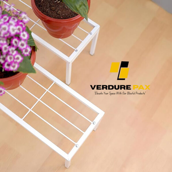 VERDURE PAX Metal Plant/Pot Stand for Garden | Planter Stand for Indoor & Outdoor | Flower Pot Stand for Balcony | Living Room Decor - Image 7