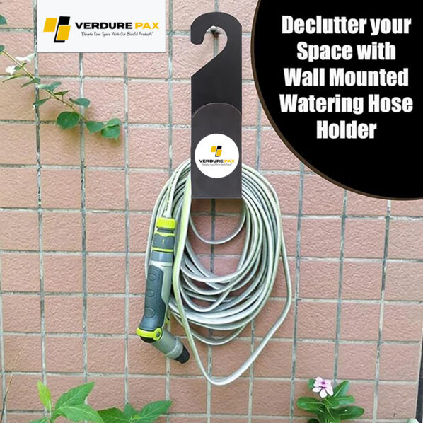 VERDURE PAX Garden Pipe Stand Durable Heavy Duty Wall Mounted Watering Hose Holder Portable Hanger for Backyard and Outdoor - Image 5
