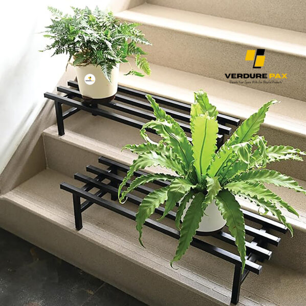 Verdure Pax Square Tube Plant Stand | Heavy Duty Iron Pot Stand for Balcony, Home Decor, Indoor and Outdoor Use - Image 6