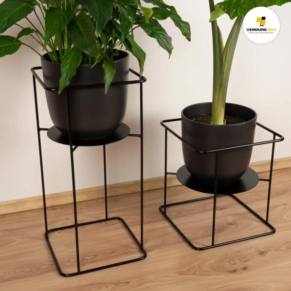 VERDURE PAX solid steel plant stand black or white With out Pot - Image 10