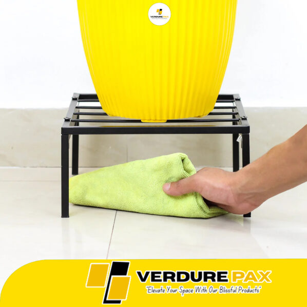 VERDURE PAX SQUERE METAL POT STAND INDOOR AND OUT DOOR (Assemble) - Image 3