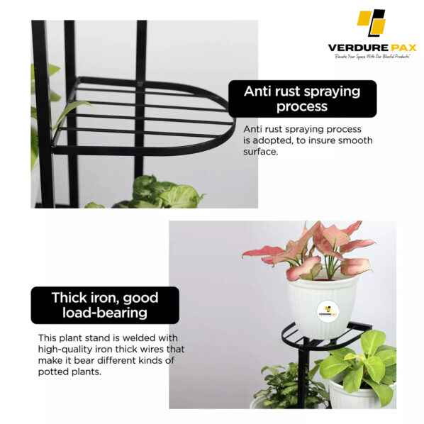 VERDURE PAX 7 TIER PLANTS METAL POT STAND - Image 2