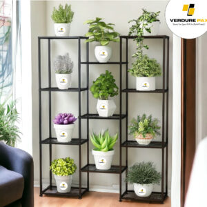 VERDURE PAX BLACKY PLANTER MULTI TIER PLANTER METAL STAND
