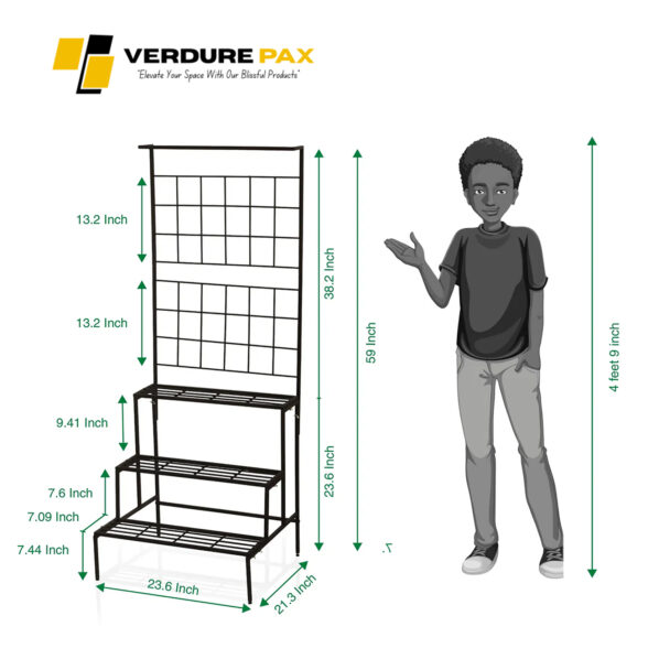 VERDURE PAX OLYMPUS MULTI PLANTER  METAL POT STAND - Image 5