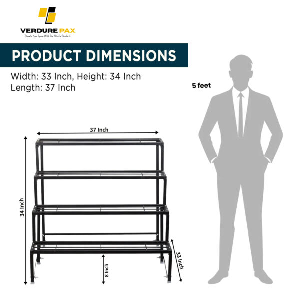 VERDURE PAX HEAVY DUTY 5 TIER PLANTER METAL STAND (ASSEMBLE) - Image 5