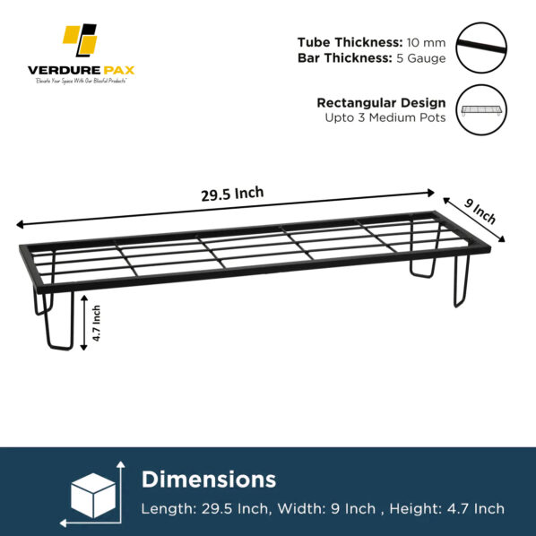 VERDURE PAX DURABLE RECTANGULAR EASY METAL STAND - Image 5