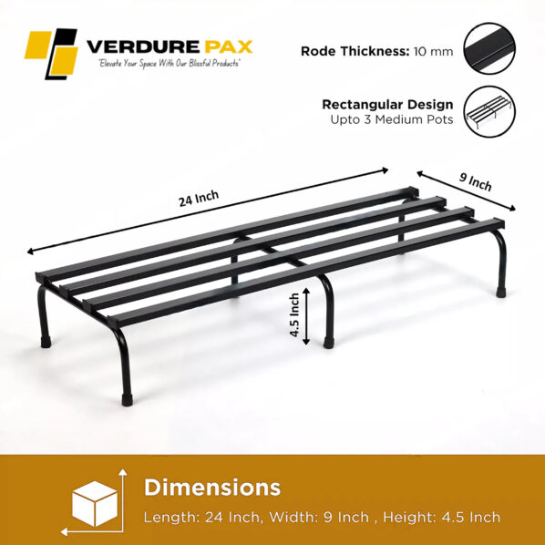 VERDURE PAX PLANTS POT METAL STAND FOR GARDEN - Image 6