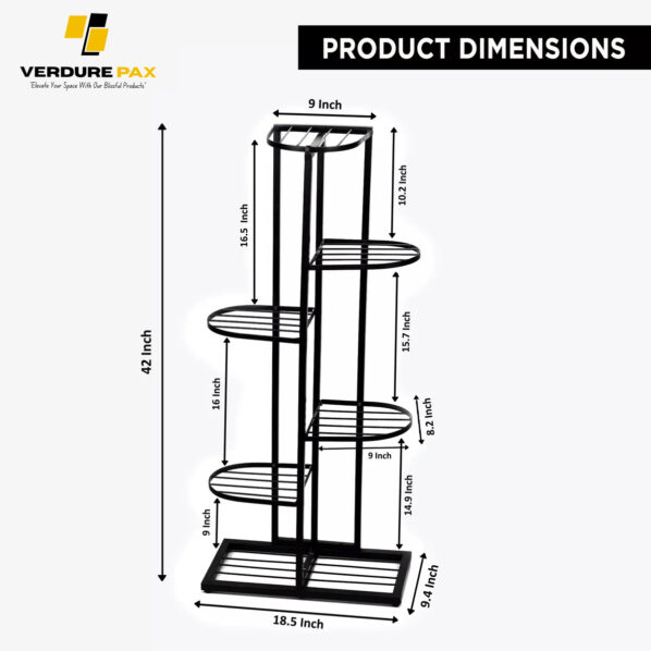 VERDURE PAX 7 TIER PLANTS METAL POT STAND - Image 5