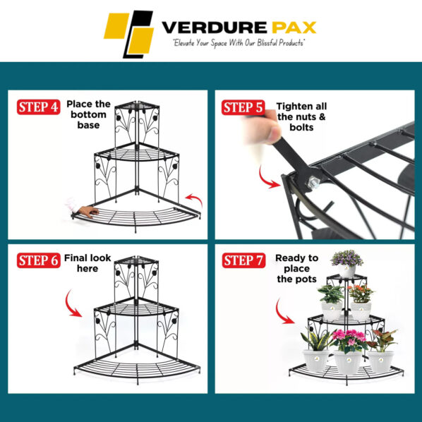 VERDURE PAX CORNER METAL STAND FOR COMPACT SPACES - Image 6