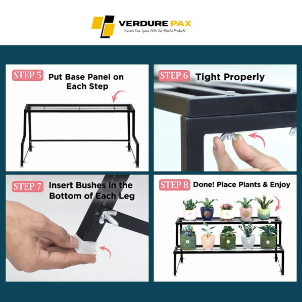 VERDURE PAX HEAVY DUTY 2 TIER PLANTER METAL STAND (ASSEMBLE) - Image 7