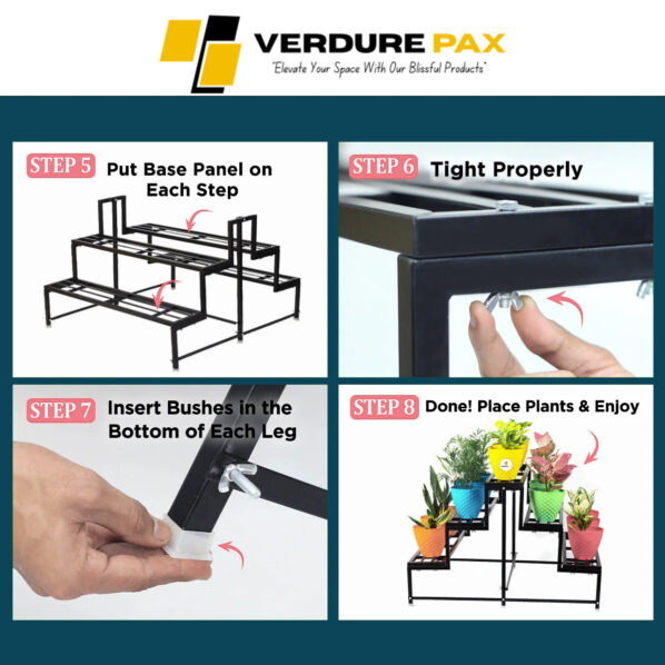 VERDURE PAX HEAVY DUTY 5 TIER PLANTER METAL STAND (ASSEMBLE) - Image 13