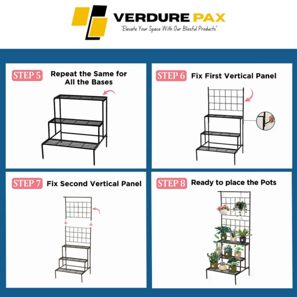 VERDURE PAX OLYMPUS MULTI PLANTER  METAL POT STAND - Image 8