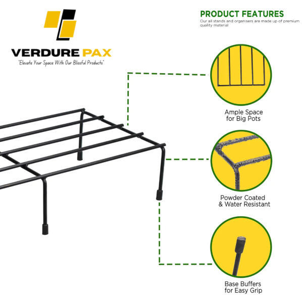 VERDURE PAX METAL RECTANG FLOWER POT STAND - Image 2