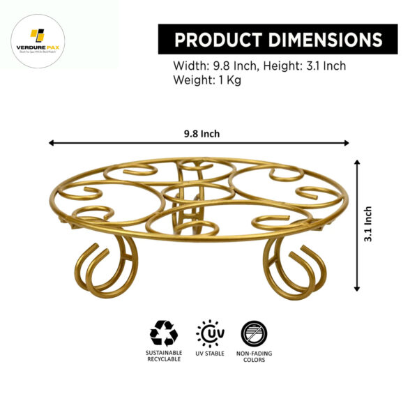 VERDURE PAX FLOARE GOLDEN STAND FOR BALCONY AND GARDEN - Image 8
