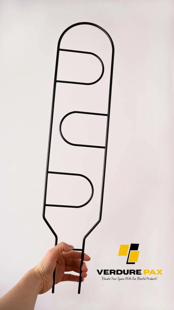 VERDURE PAX metal plant support black trellis for indoor plant / Plant stake Black - Image 3