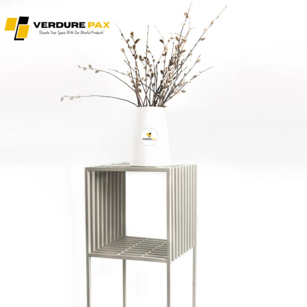 VERDURE PAX Plant Stand | Metal Art Pedestal | Minimalist Display Furniture | Small Table Metal Stand - Image 5