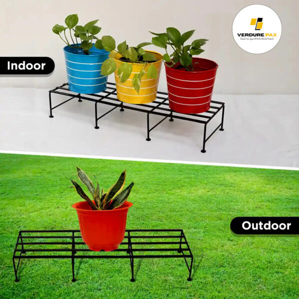 VERDURE PAX RECTANGULAR SUB STRENGTH METAL FLOWER  POT STAND - Image 3