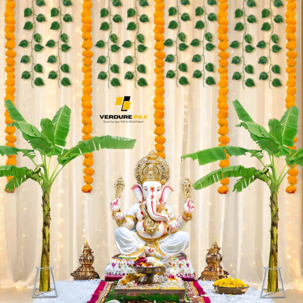 VERDURE PAX BANANA TREE HOLDER FOR POOJA STAND - Image 4